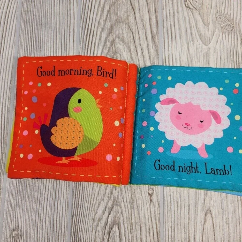 Kane Miller Soft Book Baby Multicolor Fox Owl Rattle Teether Set of 2